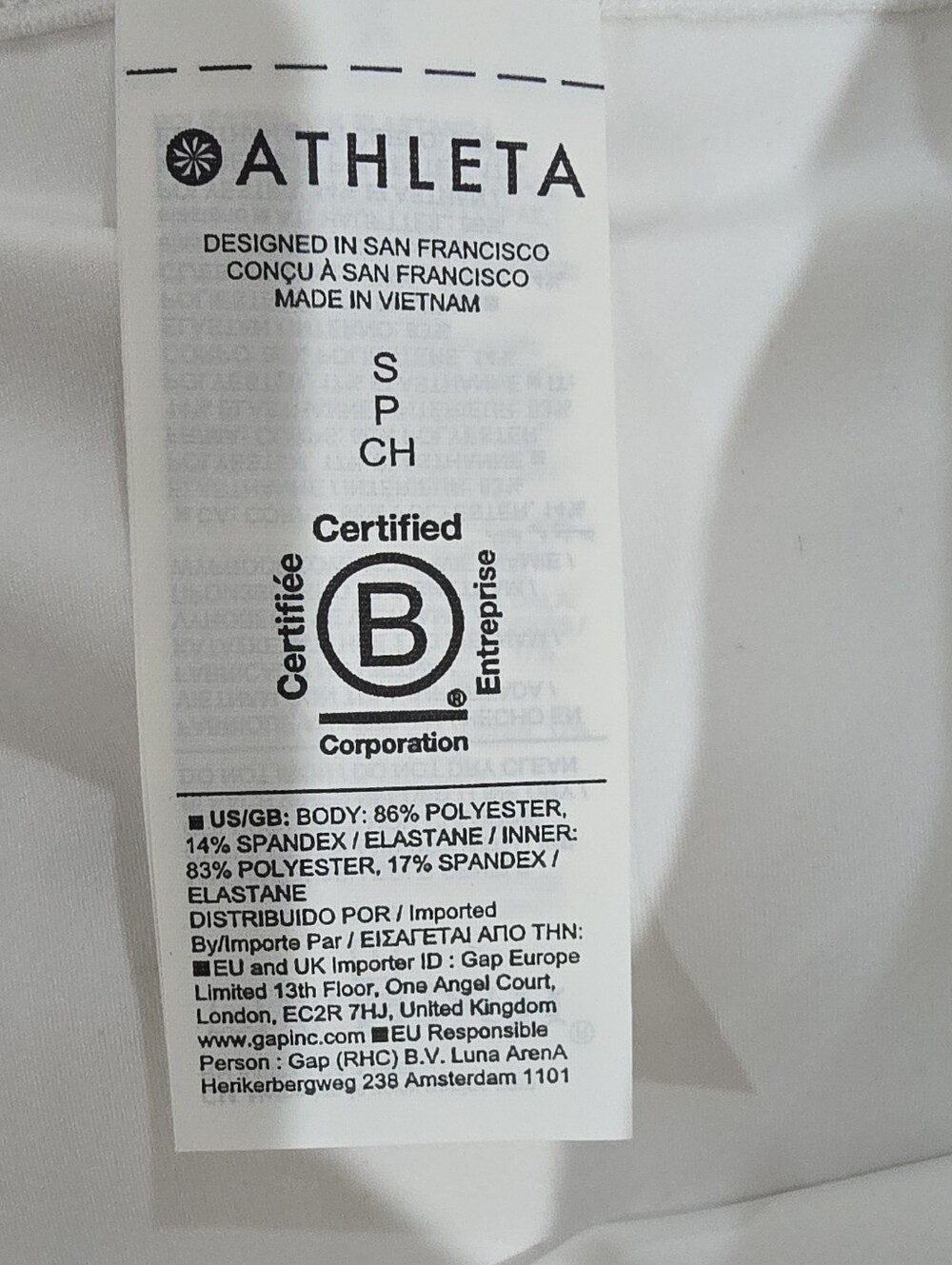 Travel Athleta Match Point Pleated Colorblock Skort White/Blue/Black S Stretch - Picture 6 of 10